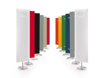 MITESCO TOTEM - Sound absorbing freestanding fabric office screen by Caimi Brevetti - view 2